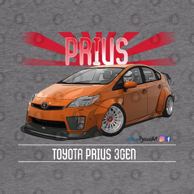 Toyota Prius 2JZ Orange by PjesusArt